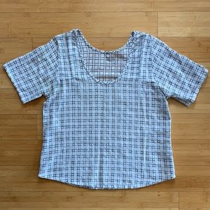 Ace & Jig Fiddle Top in Trellis textile